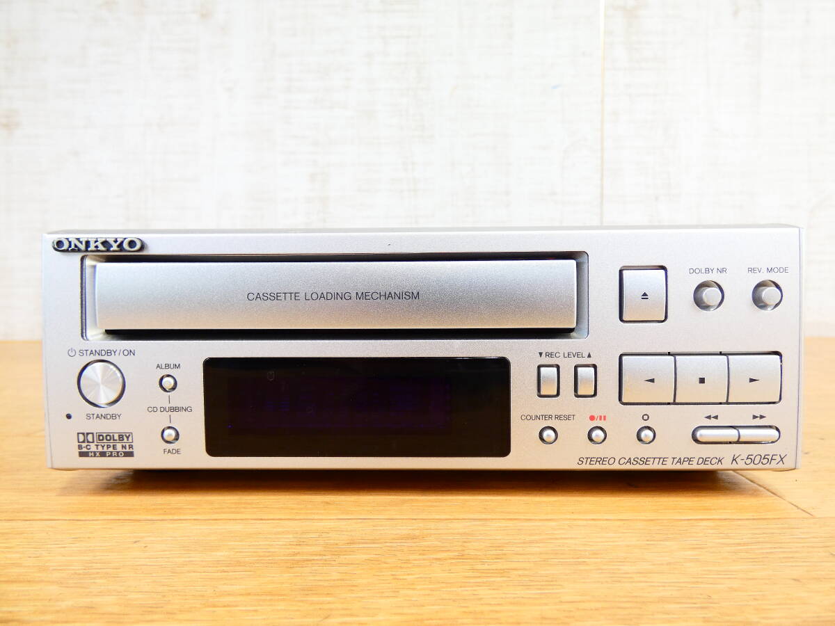 完動品　　カセットデッキ ONKYO オンキヨー　オンキョー　K-185 K-185-S｜ONKYO オンキヨー（オンキョー） カセットデッキ｜中古品