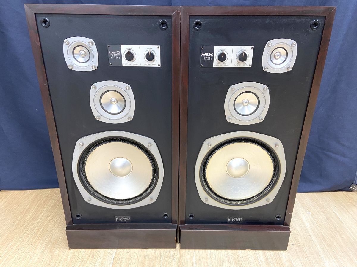 音出し確認済 Lo-D HS-590 3WAY ペア スピーカー ローディー（Lo