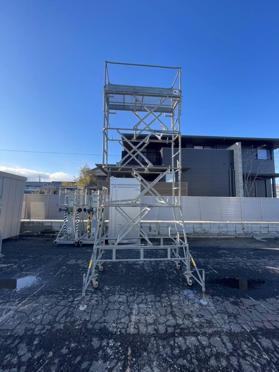 高所作業台　ハシゴリフト　手押し　伸縮　梯子　TL65-3 高所作業台 ハシゴリフト 手押し 伸縮 梯子 TL65-3