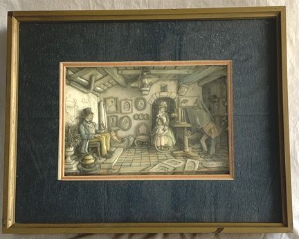 ANTON PIECK アントンペック シャドーボックス 3D 立体画 お花屋さん