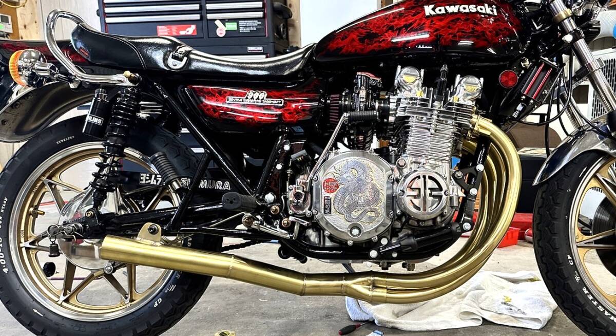 xjr400 真鍮番長管 マフラー xjr400 番長管