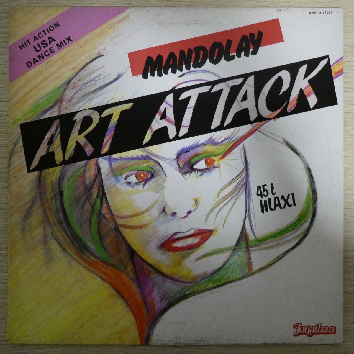 仏7】 ART ATTACK / MANDOLAY / 1984 フランス盤 7インチシングル