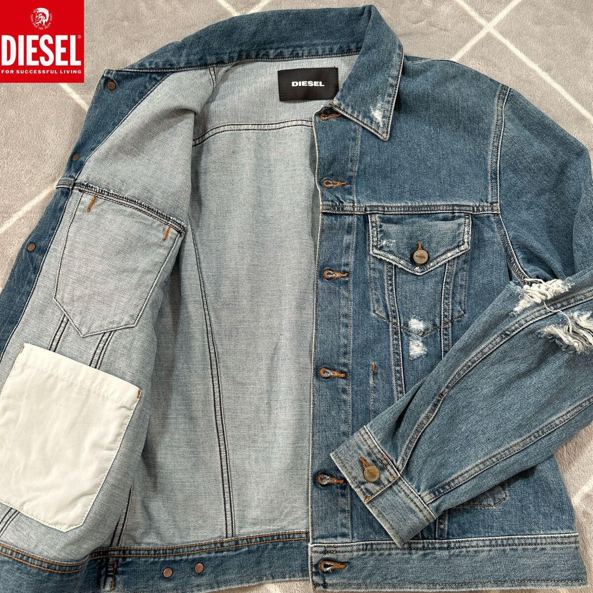 DIESEL / ディーゼル デニム ボア ジャケット RN93243 CA25594 サイズS 