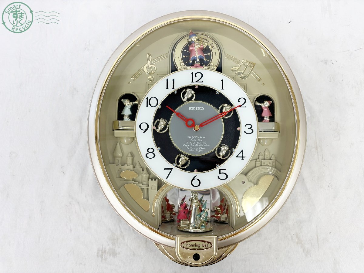 中古】セイコー チャーミングベル RE537N SEIKO リズム時計 掛け時計の