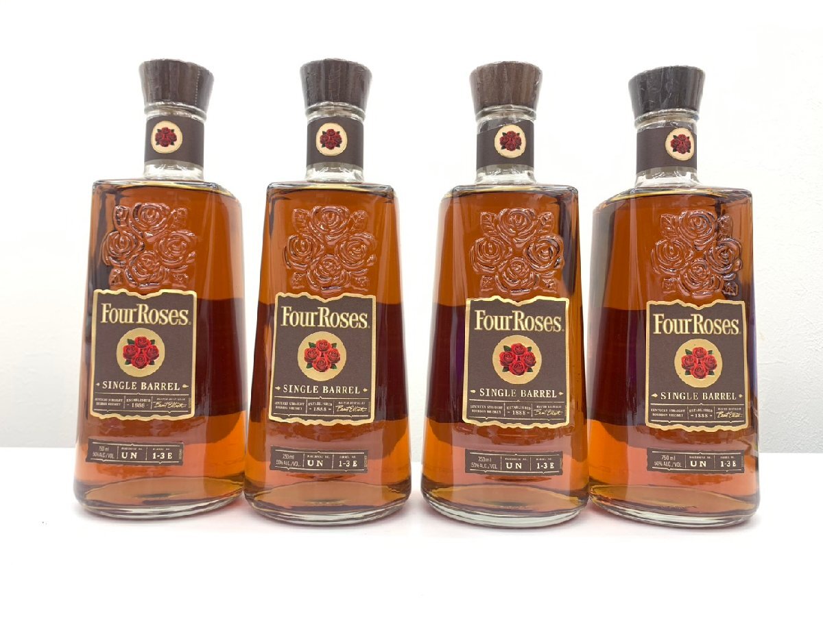 ビンテージ パブミラー / FOUR ROSES バーボンウイスキー W30×H30㎝の