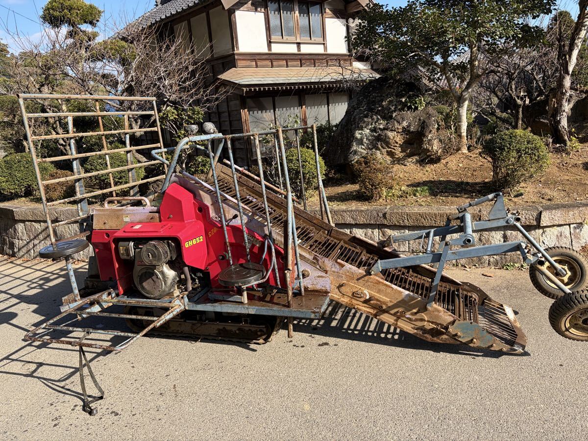 中古】ニプロ自走式じゃがいもさつまいも収穫機ポテカルゴGH651の