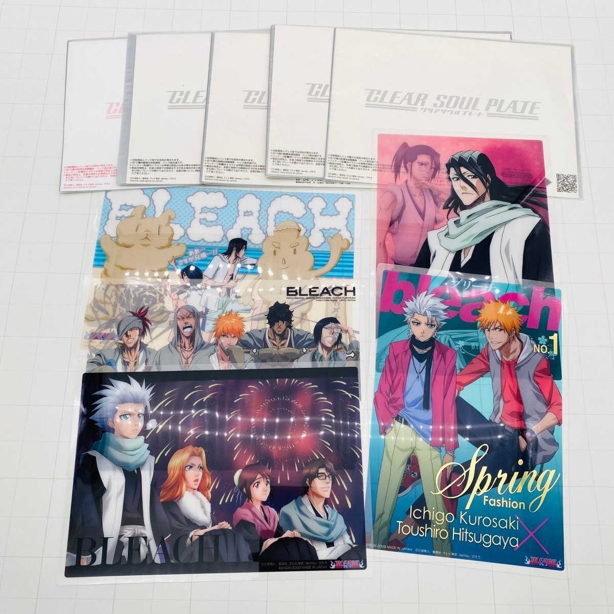 BLEACH ブリーチ クリアソウルプレート1 ジャンボカードダス 砕蜂 浮竹