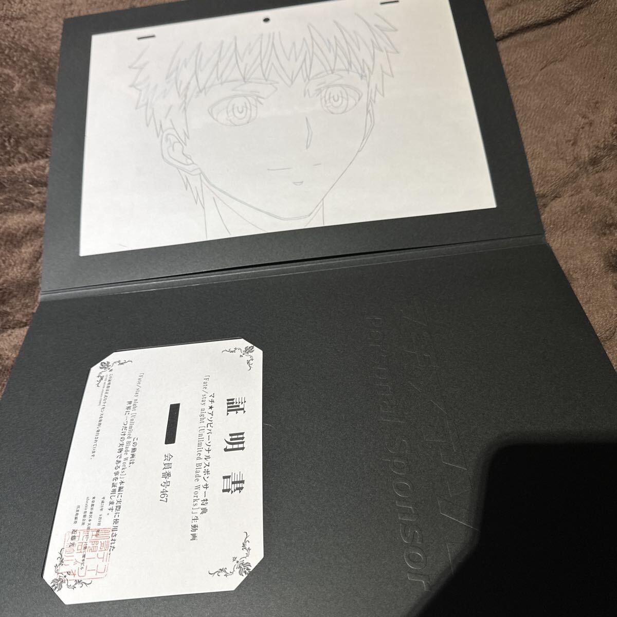 新品】Fate/stay night UBW 複製ミニ色紙（B) 遠坂凛 大人 ufotable の