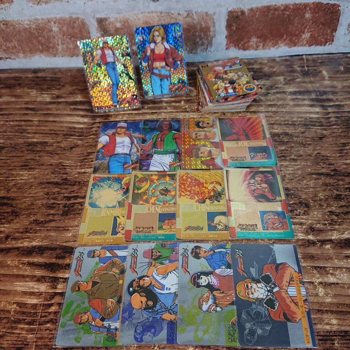中古】A039 当時 SNK KOF 95 94 龍虎の拳 2 餓狼伝説 SP カードダス