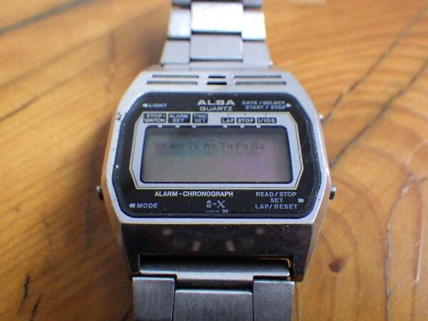 レア！ SEIKO ALBA アラームクロノグラフ LCD時計 Y709-4000の落札情報