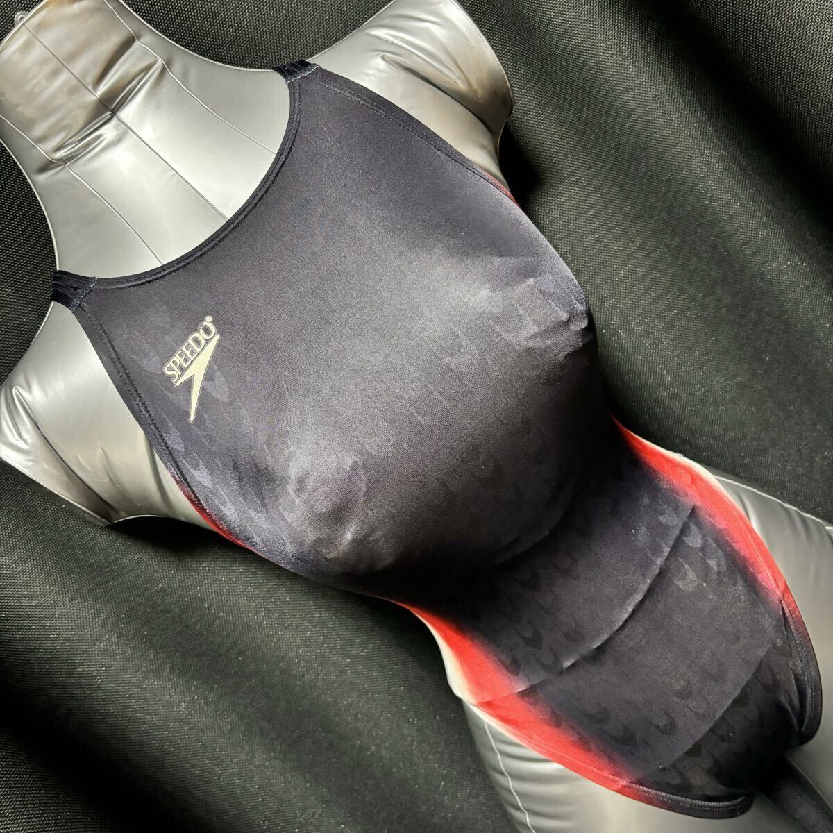 SPEEDO 男子 競泳水着 Lサイズ アクアブレード うろこ模様 ダイナ
