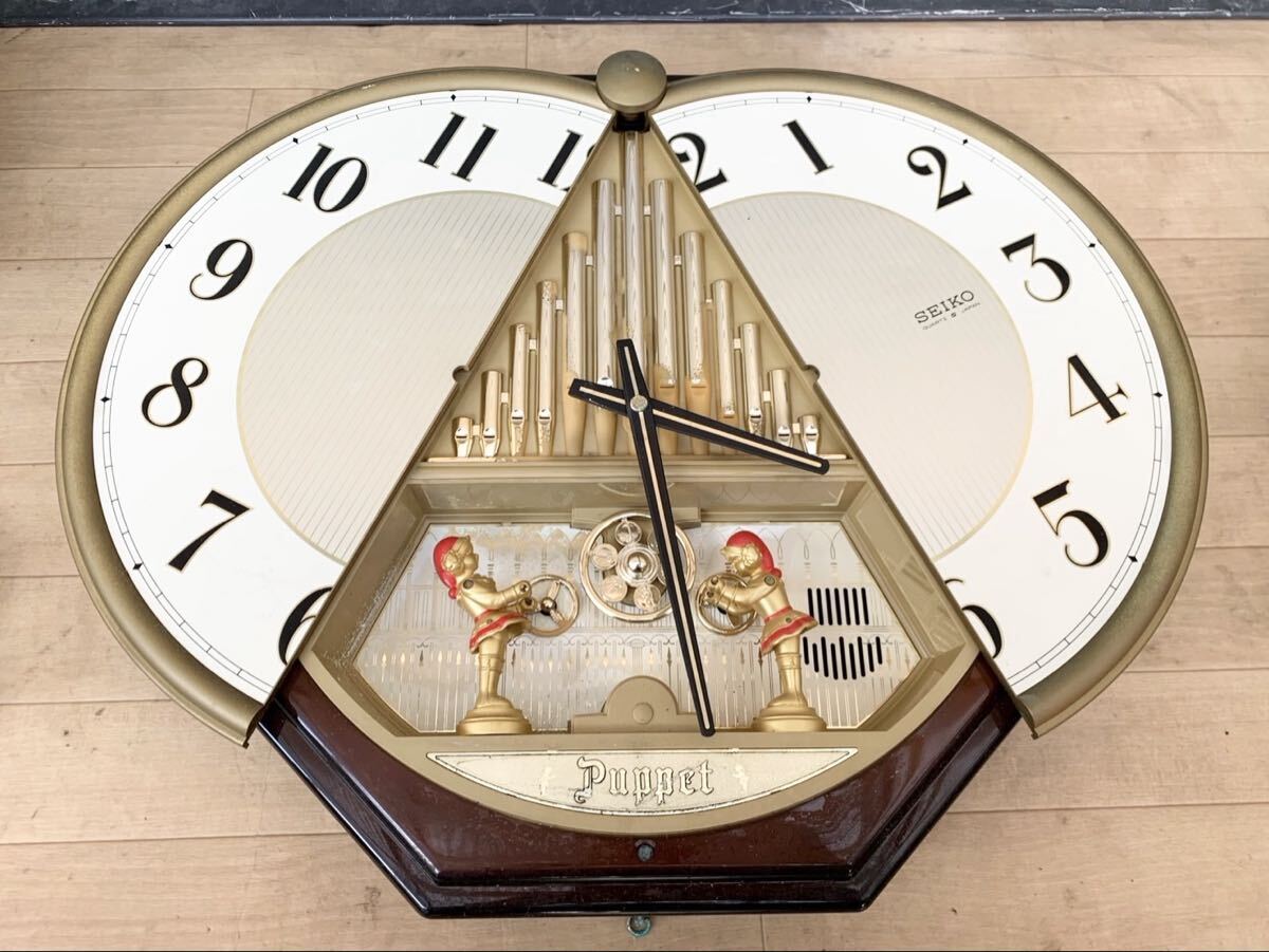 稼働品☆SEIKO セイコー Puppet パペット RY411S 置き時計☆時計