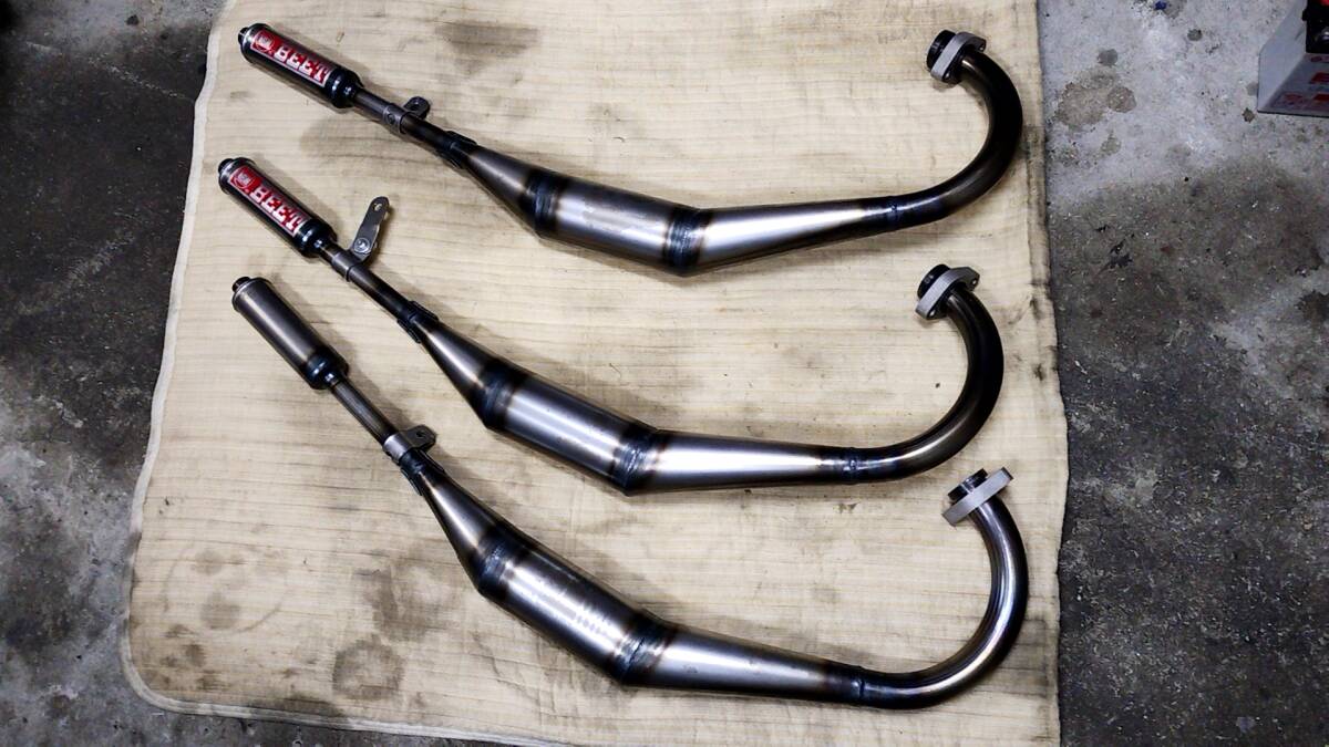 KH250.SS250.トライスターズ集合チャンバー 走行80㌔使用の落札情報