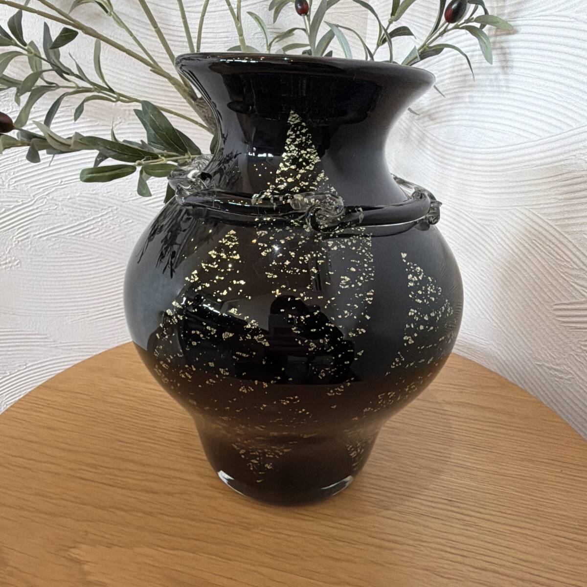 昭和レトロ 絶版品 カメイグラス（ KAMEI GLASS OSAKA ）の花瓶 