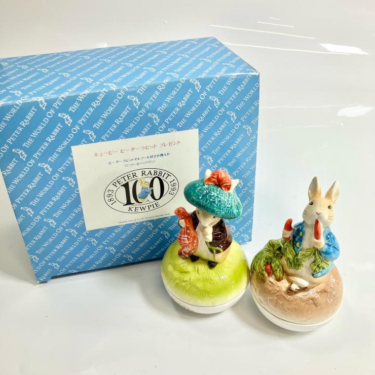 キューピー　ピーターラビット　100周年　オルゴール付き　小物入れ　非売品 キューピー ピーターラビット 100周年 オルゴール付き 小物入れ 非売品