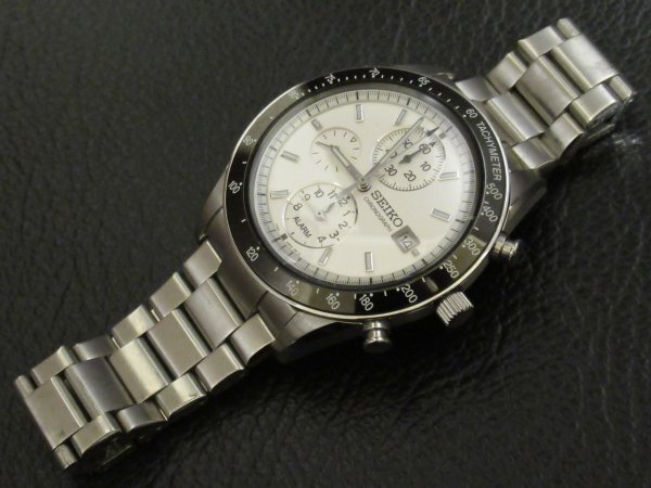 中古】＊セイコーパワーデザイン クロノグラフ＊SBPP007ミリタリー調の