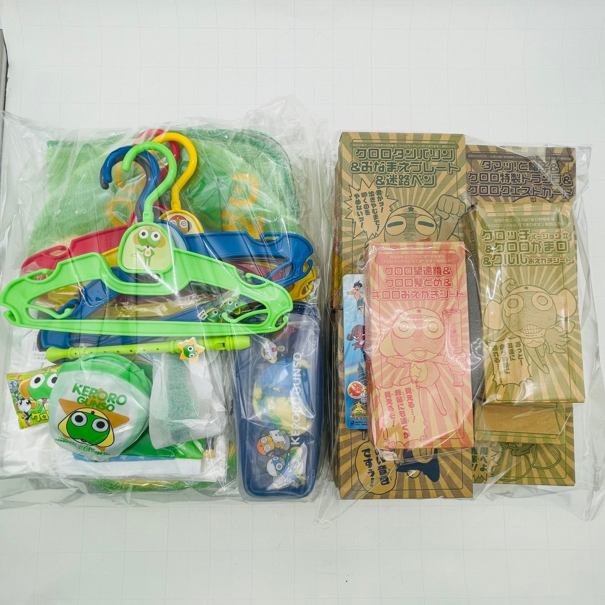 新品】□未使用 月刊 ケロケロエース 特別付録 ケロロ軍曹 グッズ 5種 