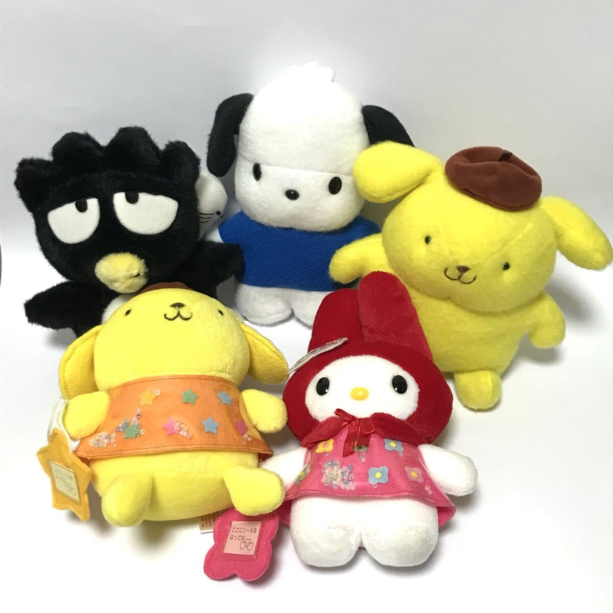 ポムポムプリン ぬいぐるみ5色セット 2000年 レア？の落札情報詳細