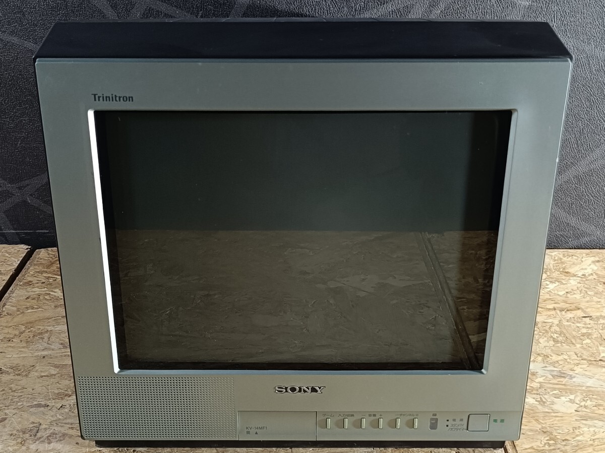 年代物の為ジャンク扱い】△SONY ソニー 14型 平面ブラウン管 テレビ