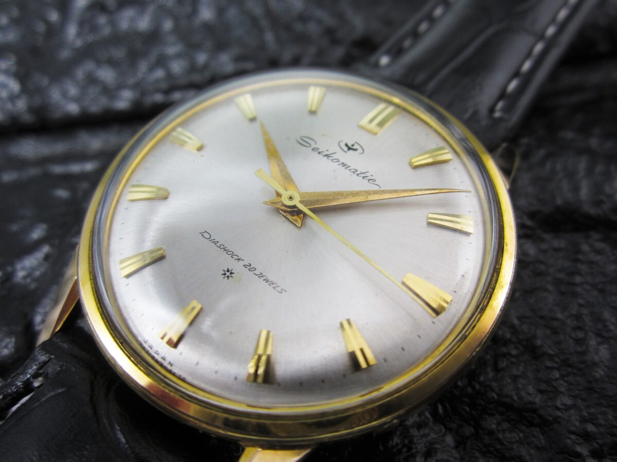 良品】セイコー SEIKO 2140-7000 アンティーク 黒文字盤 手巻き メンズ