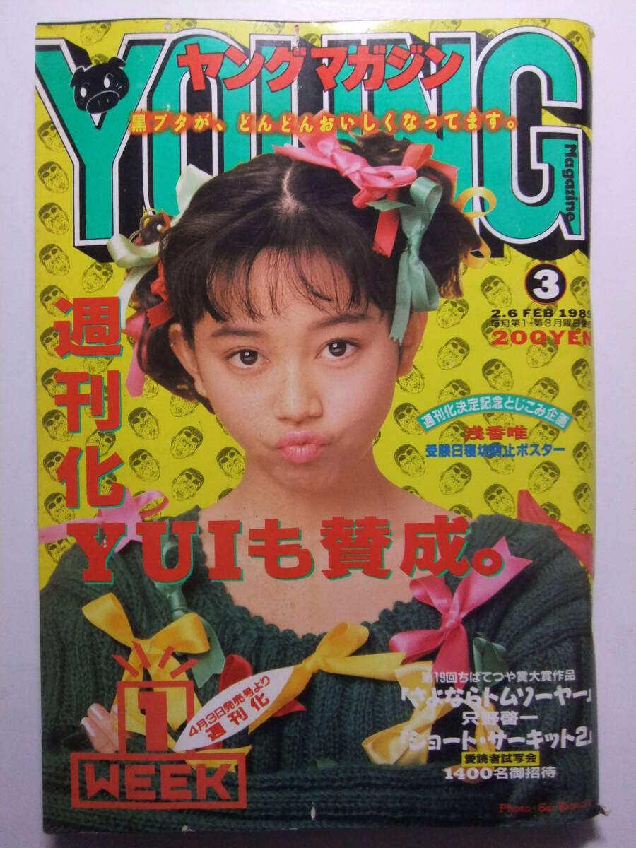 中古】ヤングマガジン1989年No.39○バイクメーン、3×3EYES