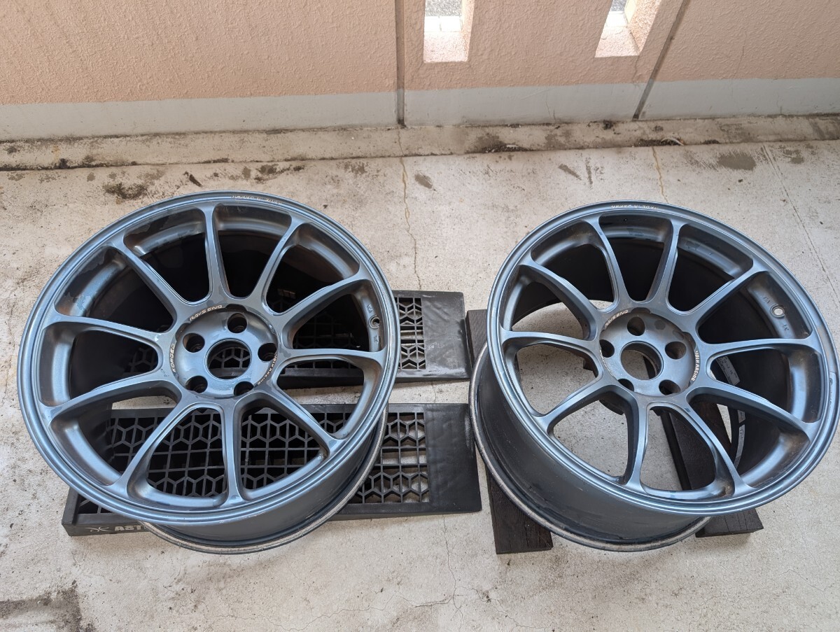 RAYS ZE40 GB マットブルーガンメタ 8J 45 86 BRZ 4本の落札情報詳細