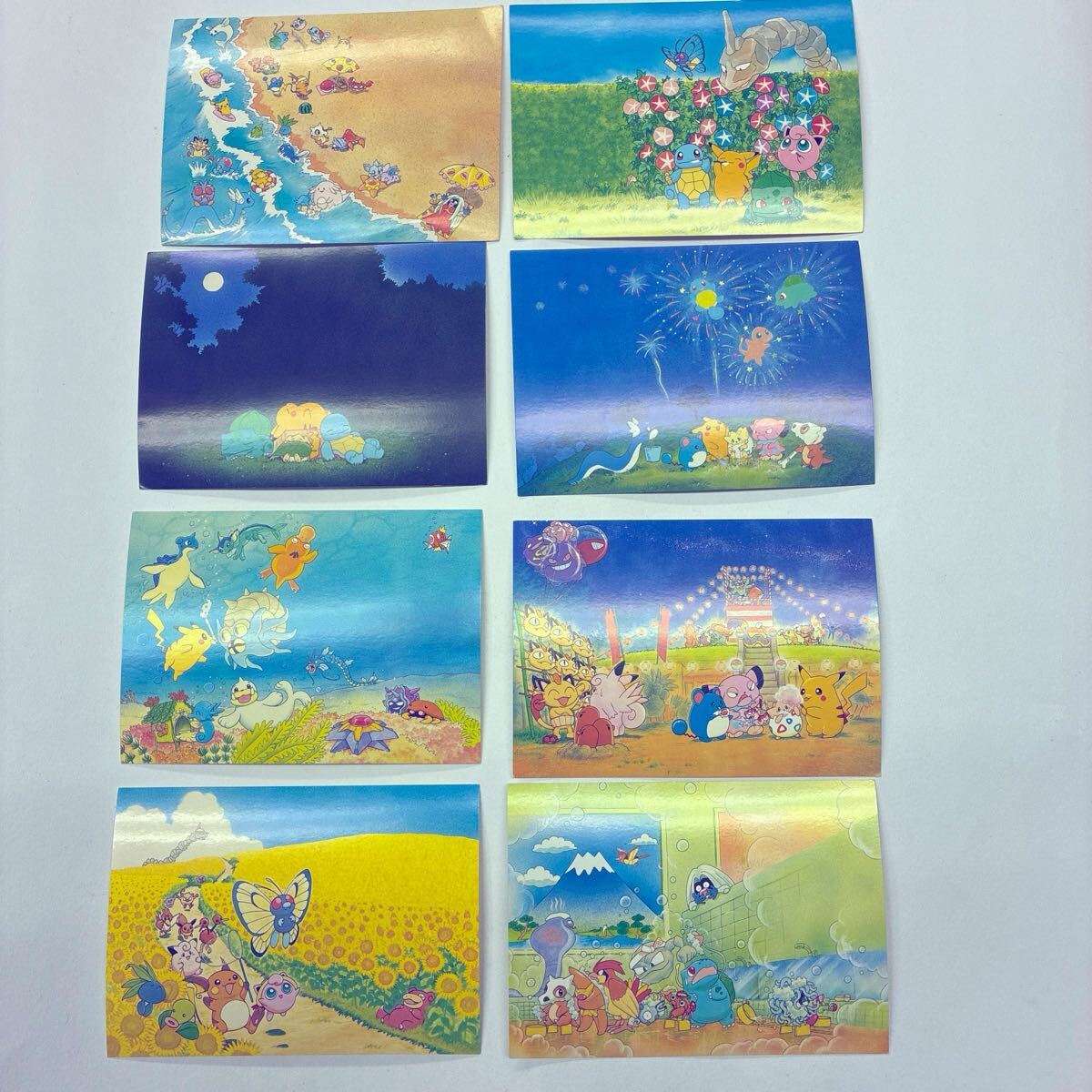 【レア】ポケットモンスター　初期　ポストカード　セット　平成　1998年 新品】9枚セット 1998年 送料無料 ポケモン ポケットモンスター 当時物