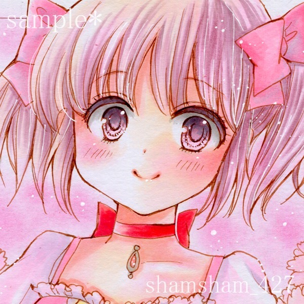 新品】☆同人 手描き イラスト【 魔法少女まどか☆マギカ 】 巴 マミ