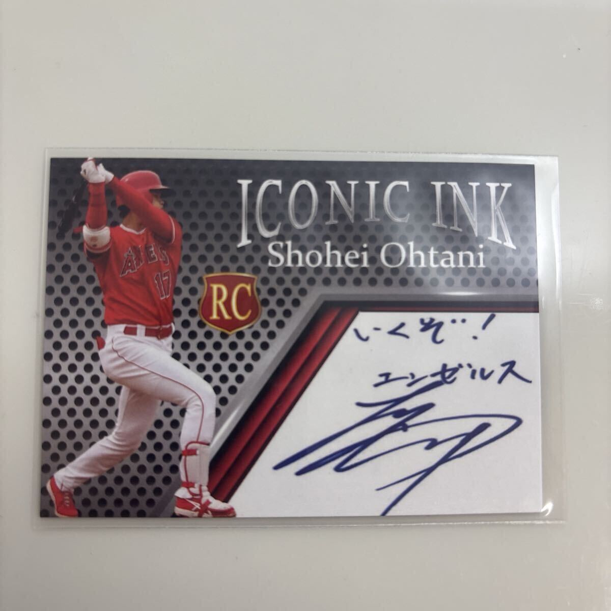 大谷翔平 プホルス トラウト プリントサインカード Topps NOW 2018.7