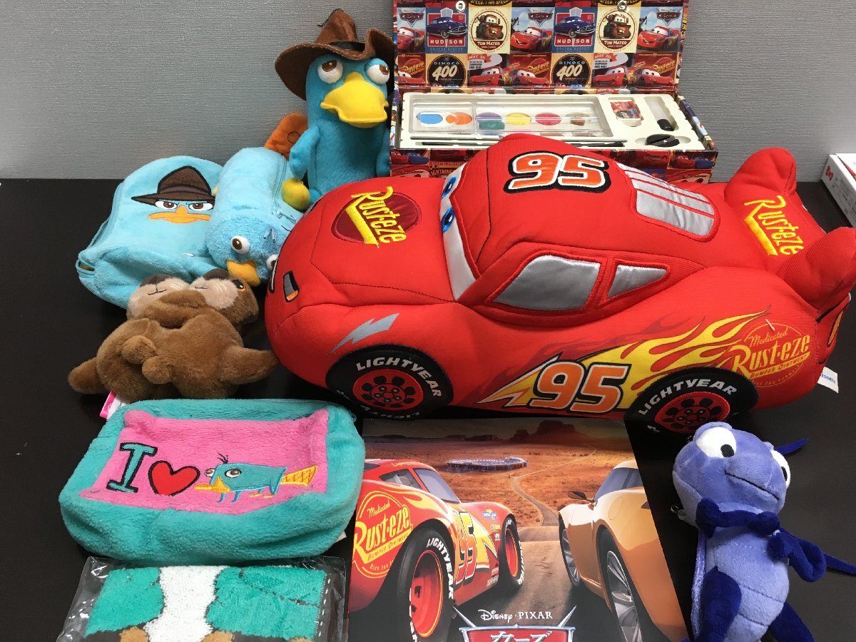 中古】○ディズニー ツムツム カモノハシ ペリー ぬいぐるみ 2体の落札