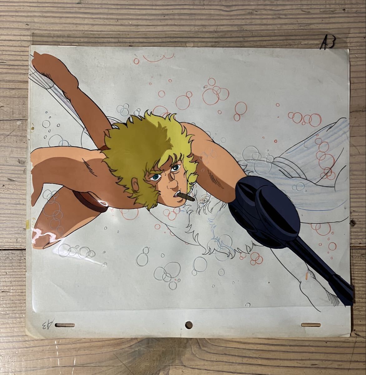 中古】劇場版 ゴルゴ13。背景付き、必見！セル画。終局、ゴールドの