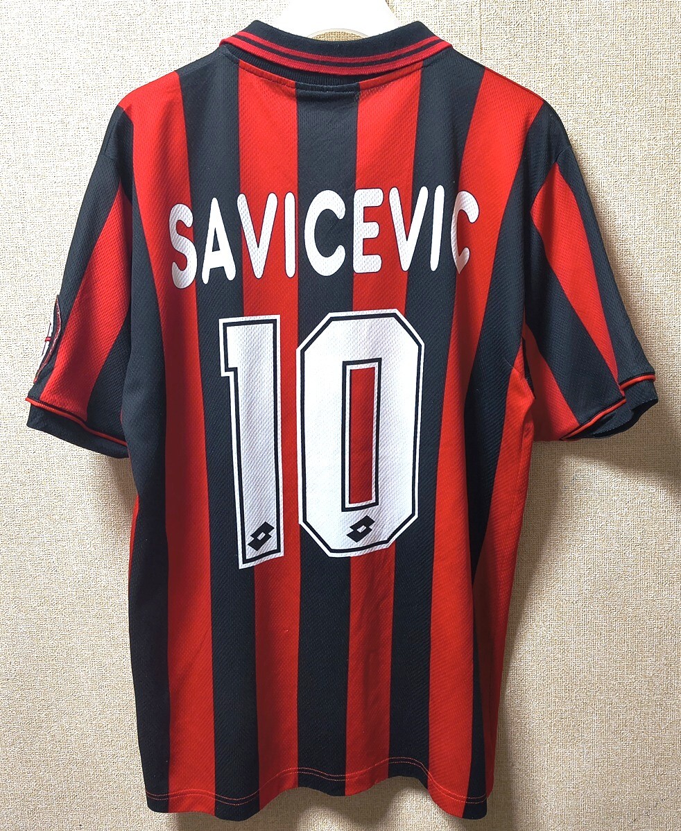 新品】【レア】lotto/93-94 ACミラン 記念 ユニフォーム 長袖 / M
