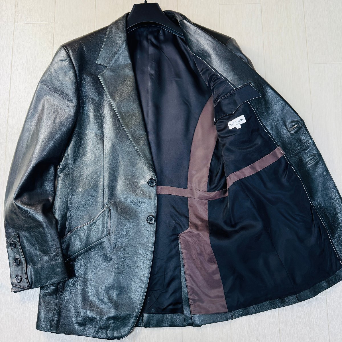 中古】名作 キムタク着 HERO ポールスミス PS Paul Smith 羊革 ハンド