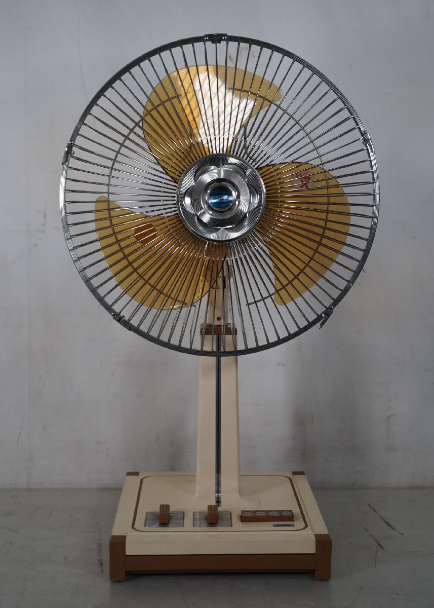 ○ 昭和レトロ National 30cm 卓上扇 F-30E1K 1977年製 扇風機 稼働