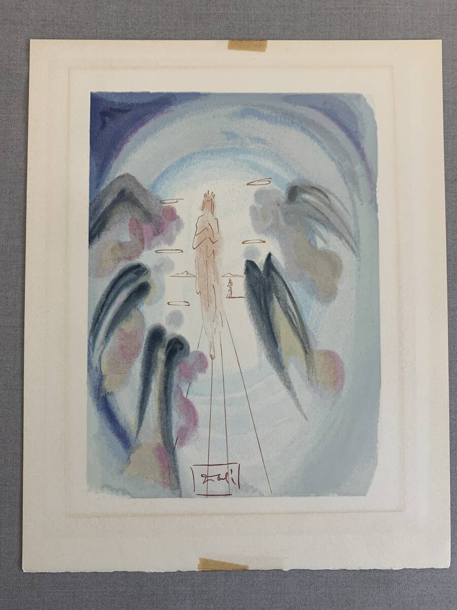 中古】印刷掛軸 念仏行者現生護念之図 京都 北村桃渓(仏教仏画木版着色