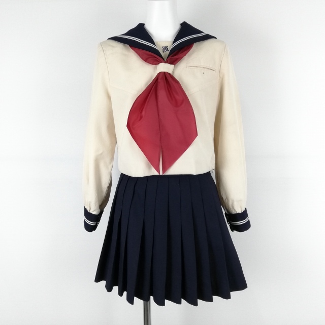 新品】東京女学館高校 制服冬夏セット 1タック マルス洋装店 白色