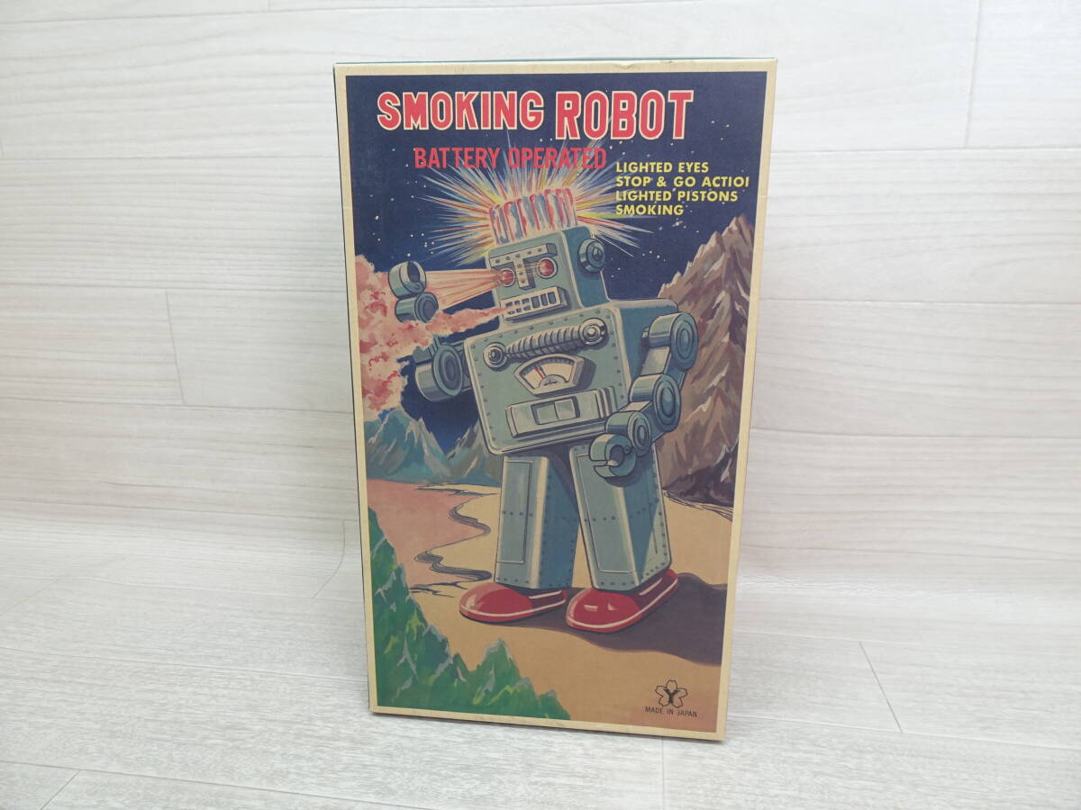 SMOKING ROBOT スモーキング ロボット ブリキ ゼンマイ式 の落札情報