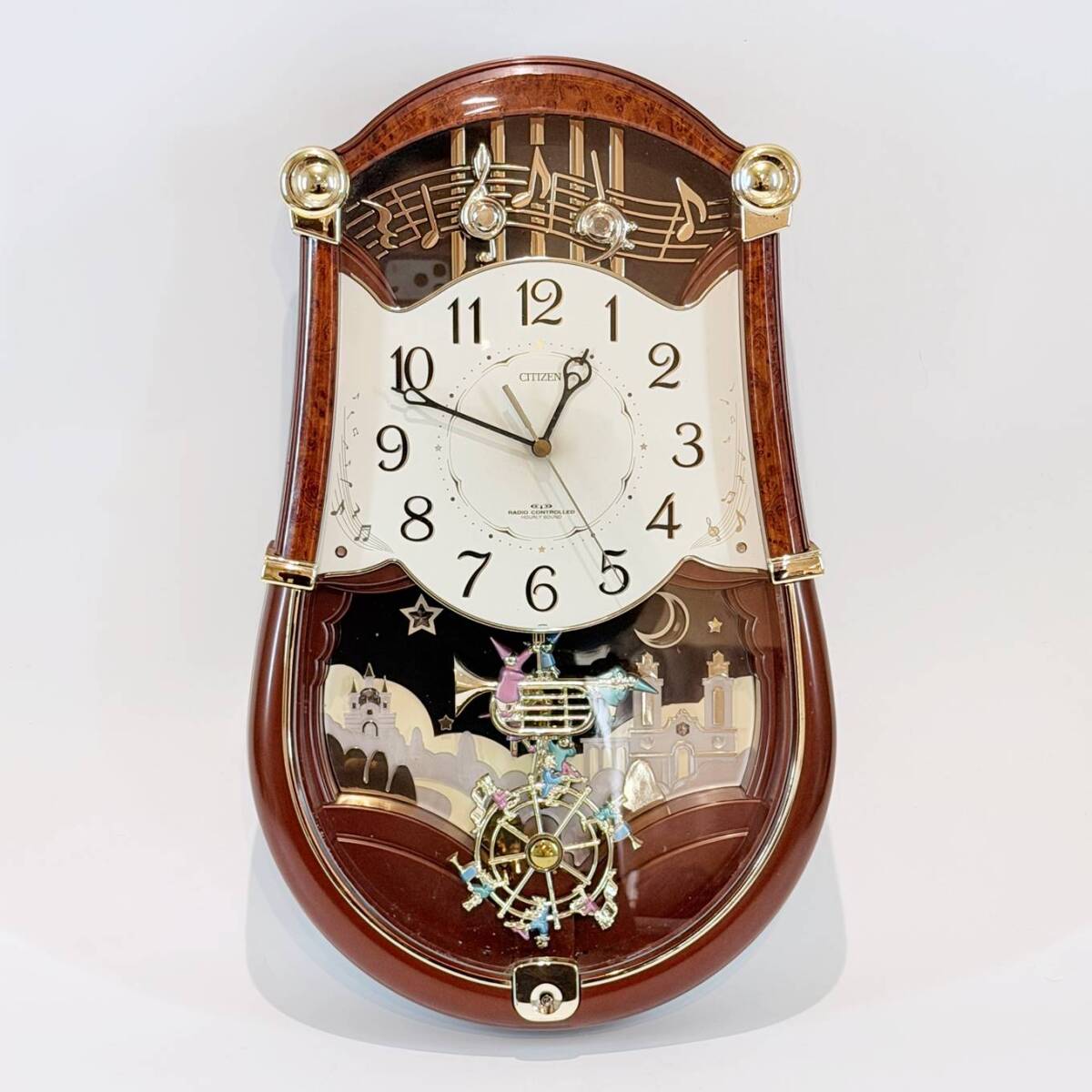 新品】【新品未使用】CITIZEN パルミューズロンドB 白 電波掛け時計 高