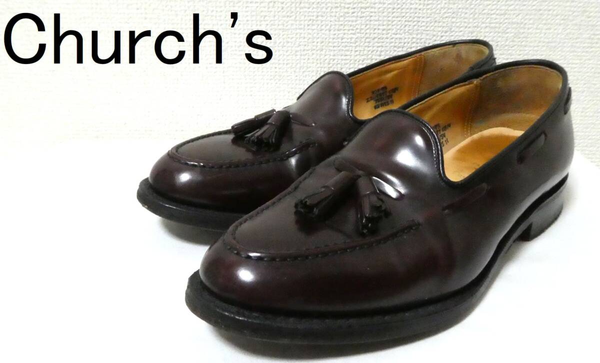 レア】Church's MADISON ウィングチップ タッセルローファー 85D(最