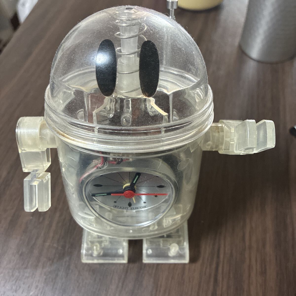 H3a壱☆【美品】TOMY トミー コックロック 目覚まし時計 アラーム