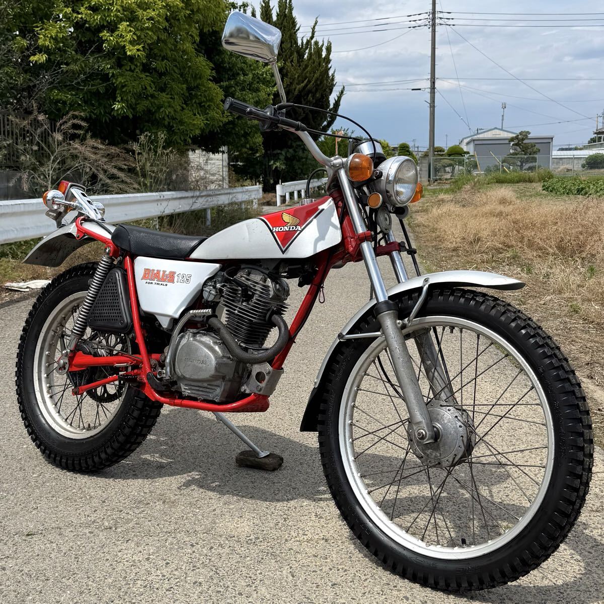 HONDA TL125 バイアルス イーハトーブ 純正 マフラー エキパイ ホンダ