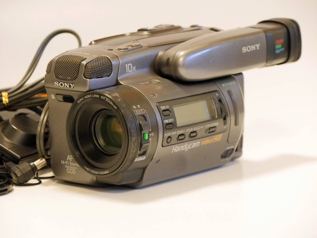 動作保証 SONY AC-V515とDK-515 ACアダプター/充電器とDCケーブル Hi8