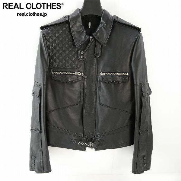 中古】07AW ディオールオム 4ポケットレザージャケット 44 Dior homme