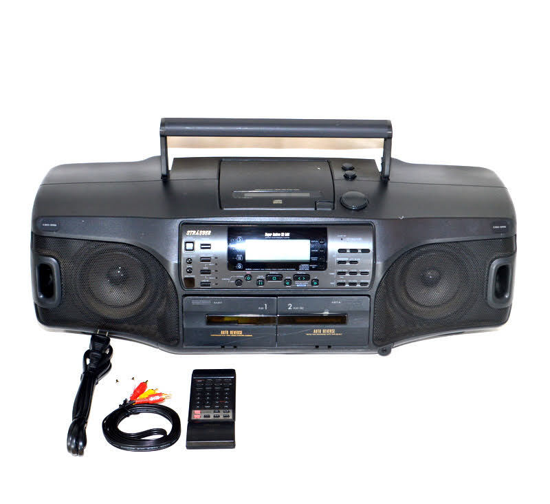 AIWA アイワ CDラジカセ CSD-XR7 ダブルカセット STRASSER 通電確認