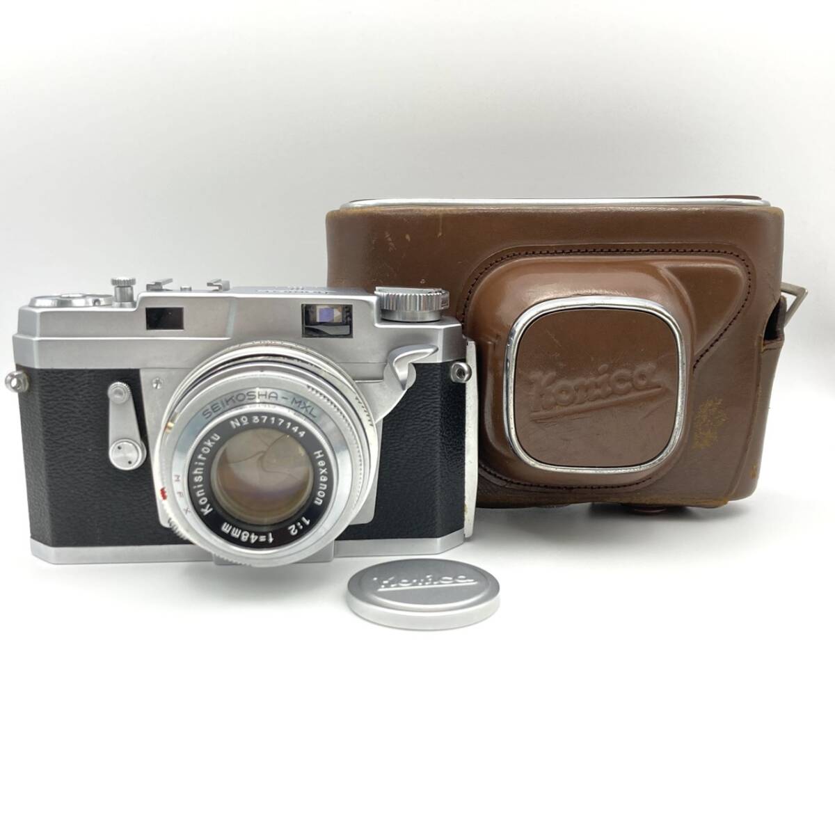 カメラ、光学機器 □ 1円〜【現状保管品】 Konica コニカ ⅢA レンジ