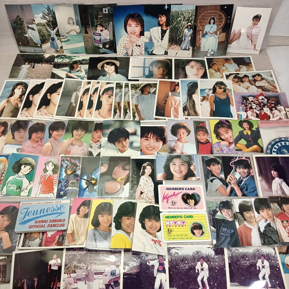 中古】送料込み 小泉今日子 ブロマイド 2枚セット80～90年代アイドル