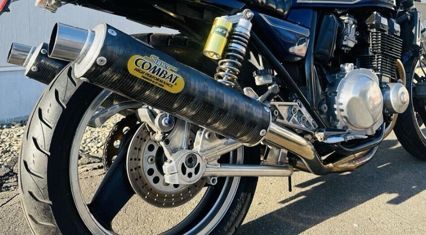 カワサキ ZZR1100 ZZ-R1100 SP忠男 スーパーコンバット マフラー C型で