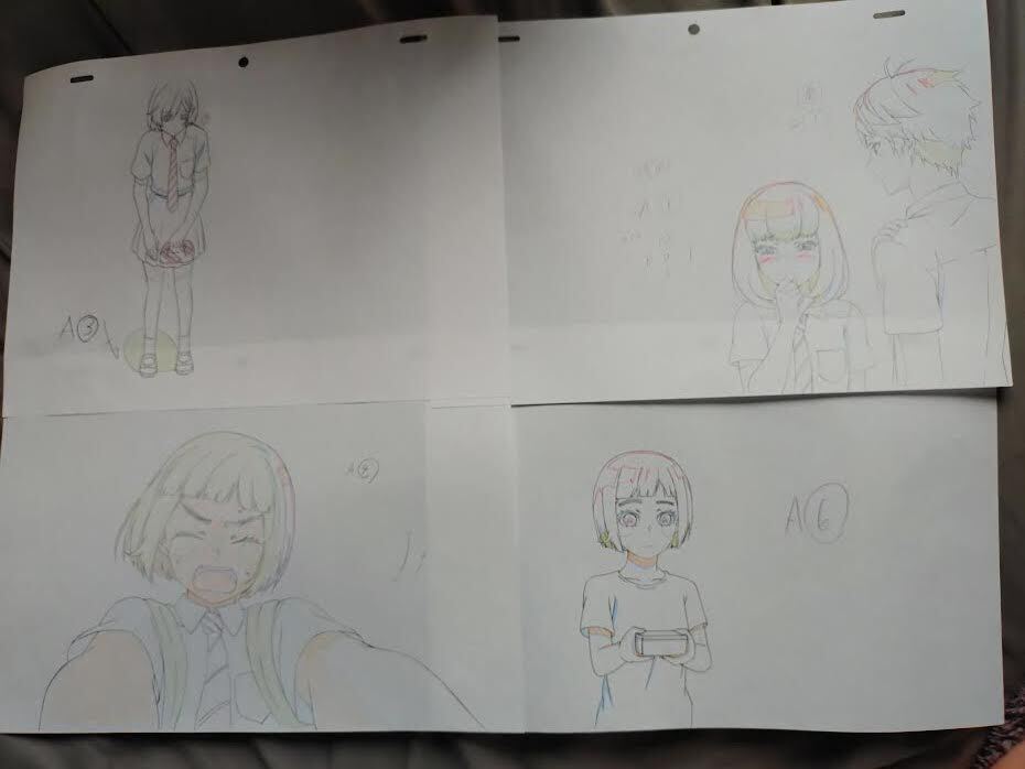 新品】荒ぶる季節の乙女どもよ。 直筆サイン色紙 河野ひより 安済知佳