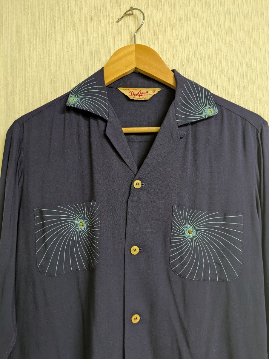 新品】新品未使用タグ付き 音符柄 オープンカラーシャツ ロカシャツ