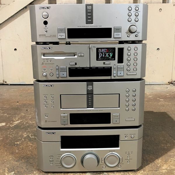 ◇SONY ソニー CD MD pixy システムコンポ DHC-MD99の落札情報詳細